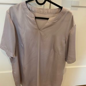 Shimmery purple blouse